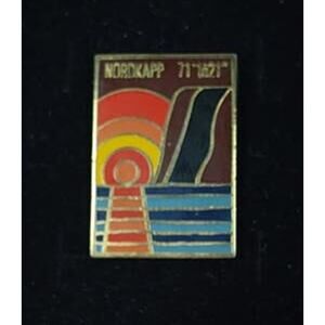 Nordkapp 71 1021 (North Cape, Norway), Midnight Sun Souvenir Travel Pin